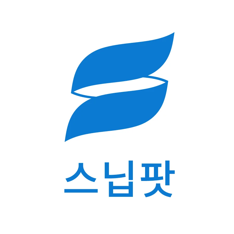 흰 배경에 파란색으로 놓인 한글 세로형 로고