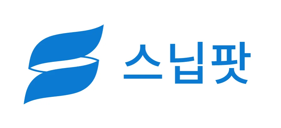 흰 배경에 파란색으로 놓인 한글 가로형 로고
